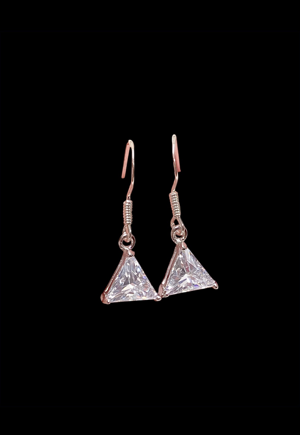 Trillion CZ Earrings
