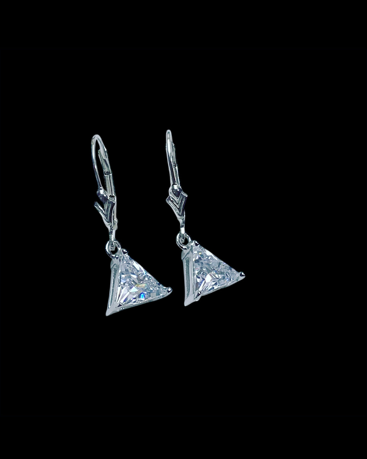Trillion CZ Earrings