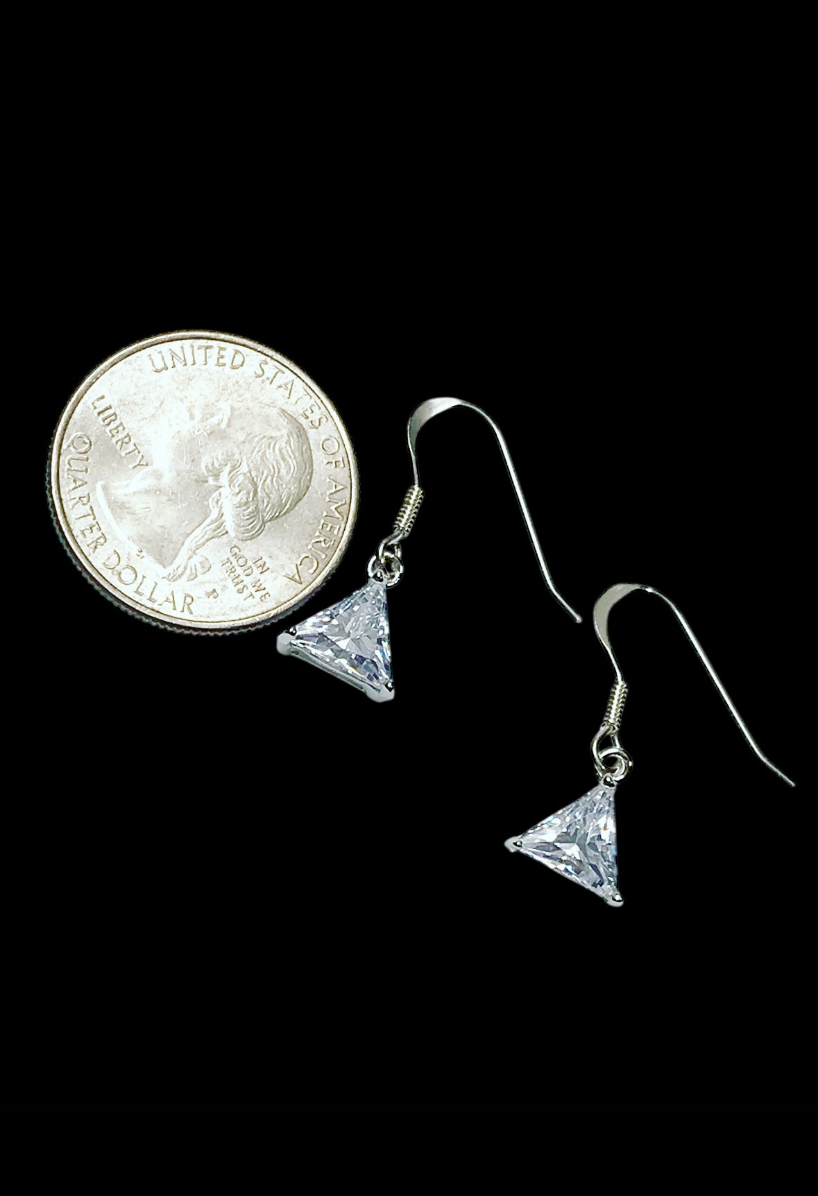 Trillion CZ Earrings