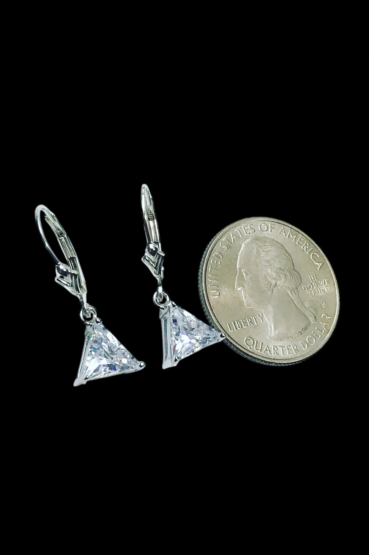 Trillion CZ Earrings