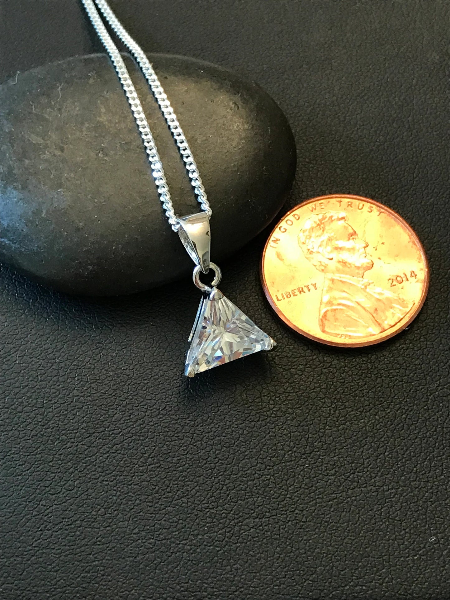 Trillion CZ Necklace