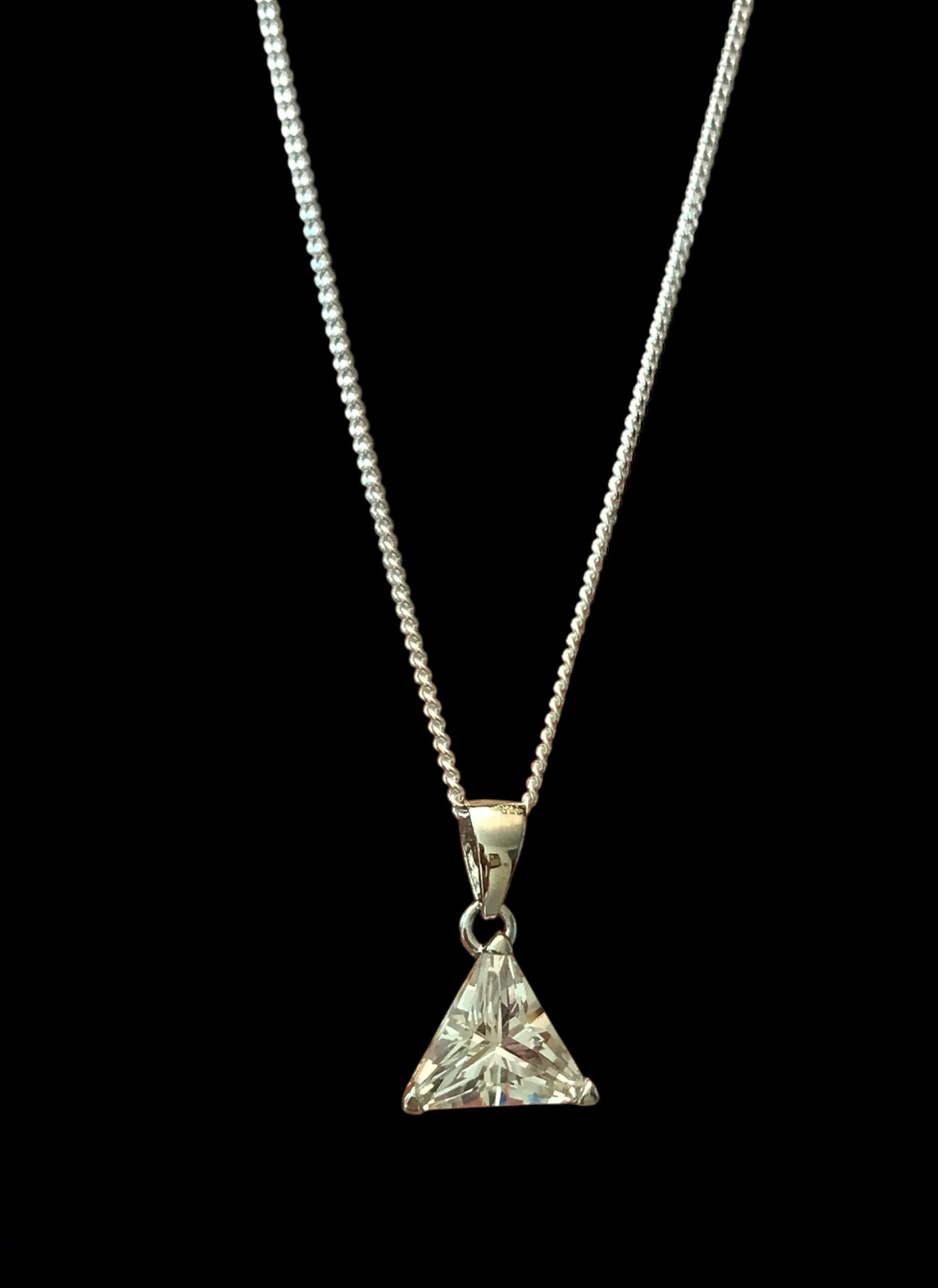 Trillion CZ Necklace