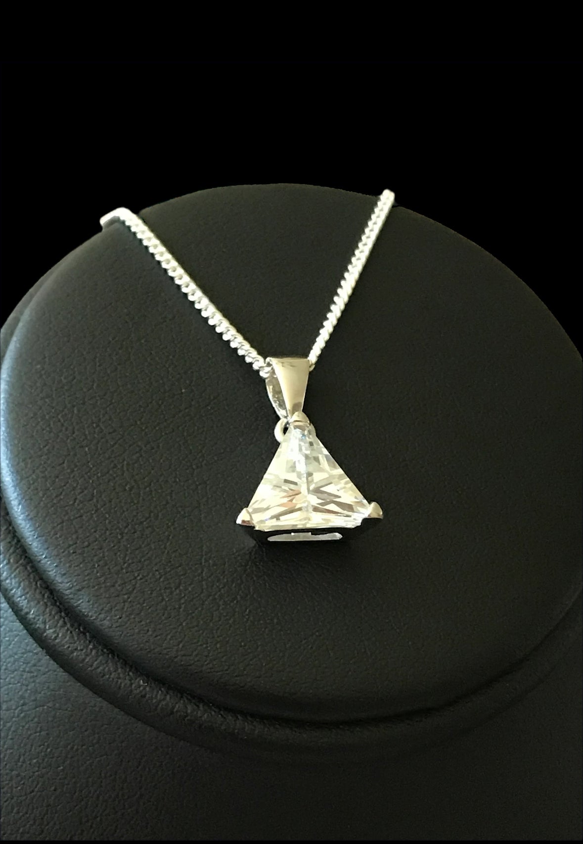 Trillion CZ Necklace