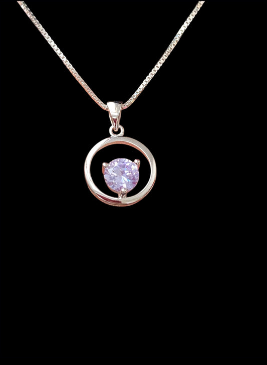 Alexandrite CZ Necklace