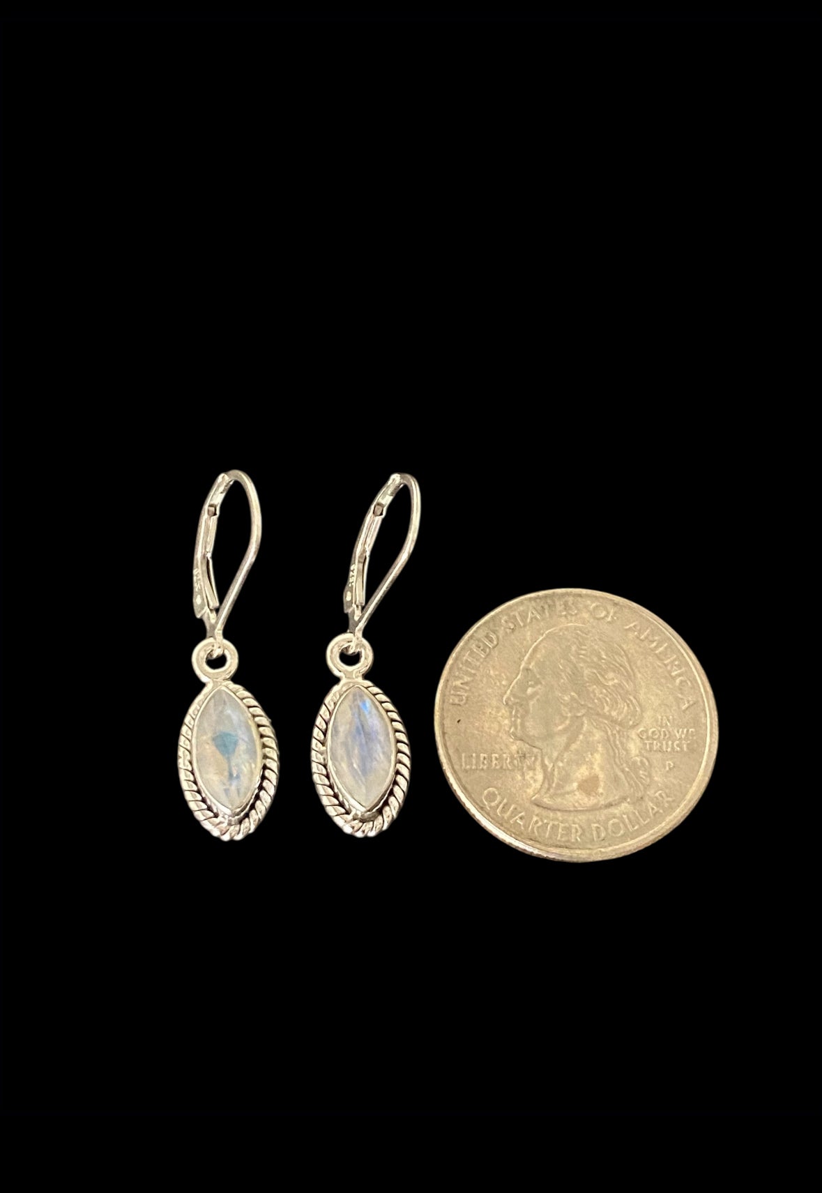 Moonstone Marquis Earrings
