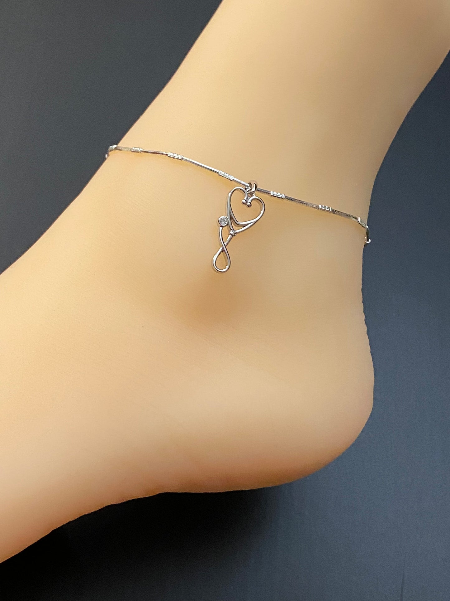 Stethoscope Charm Anklet