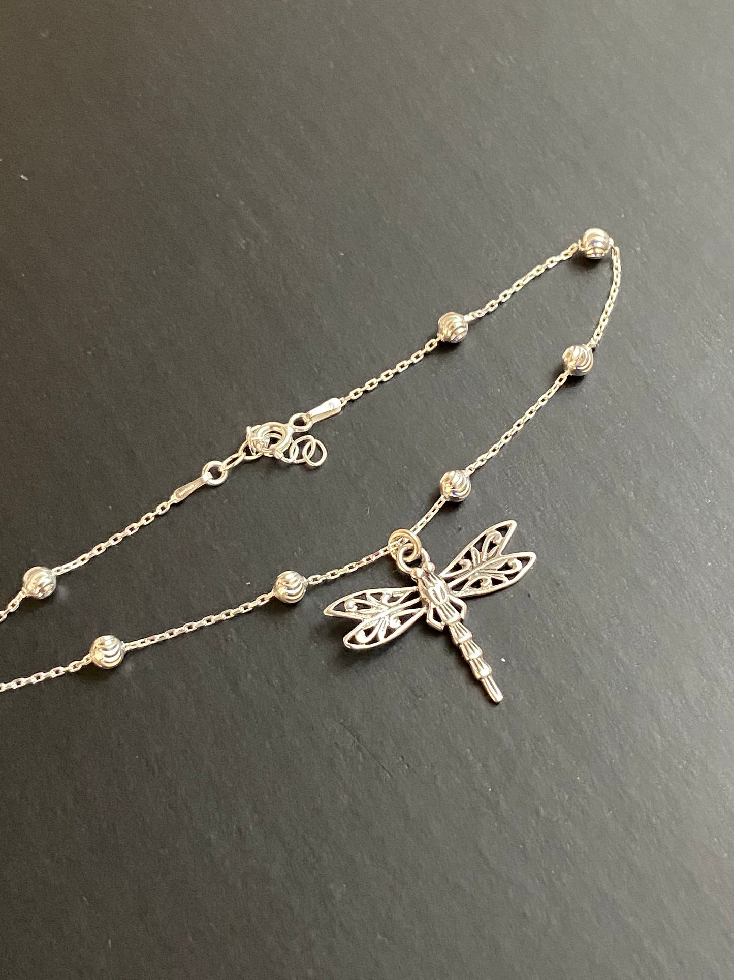 Filigree Dragonfly Anklet