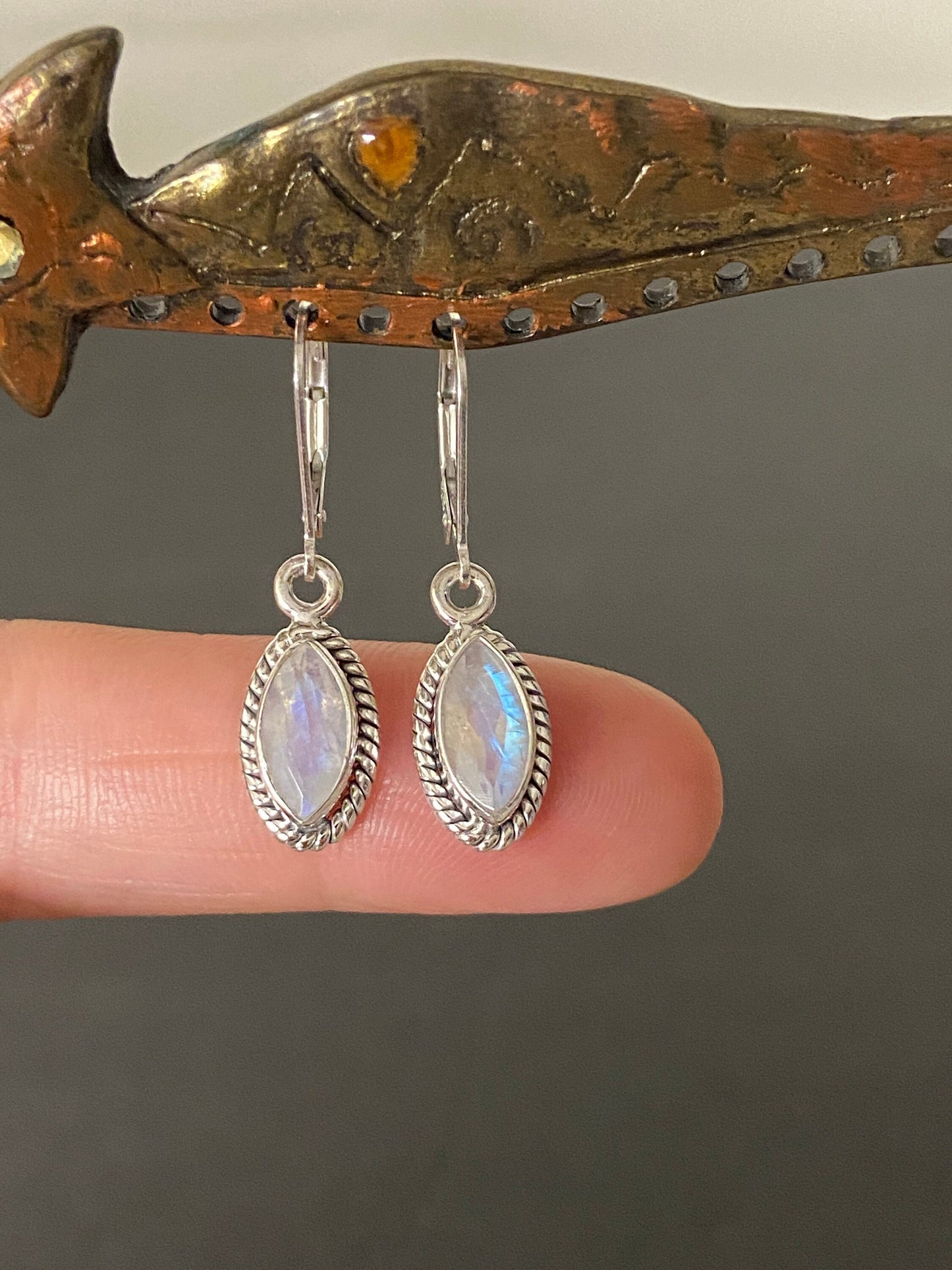 Moonstone Marquis Earrings