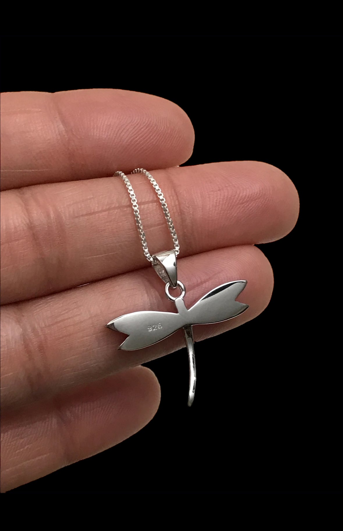 Blue Opal Dragonfly Necklace