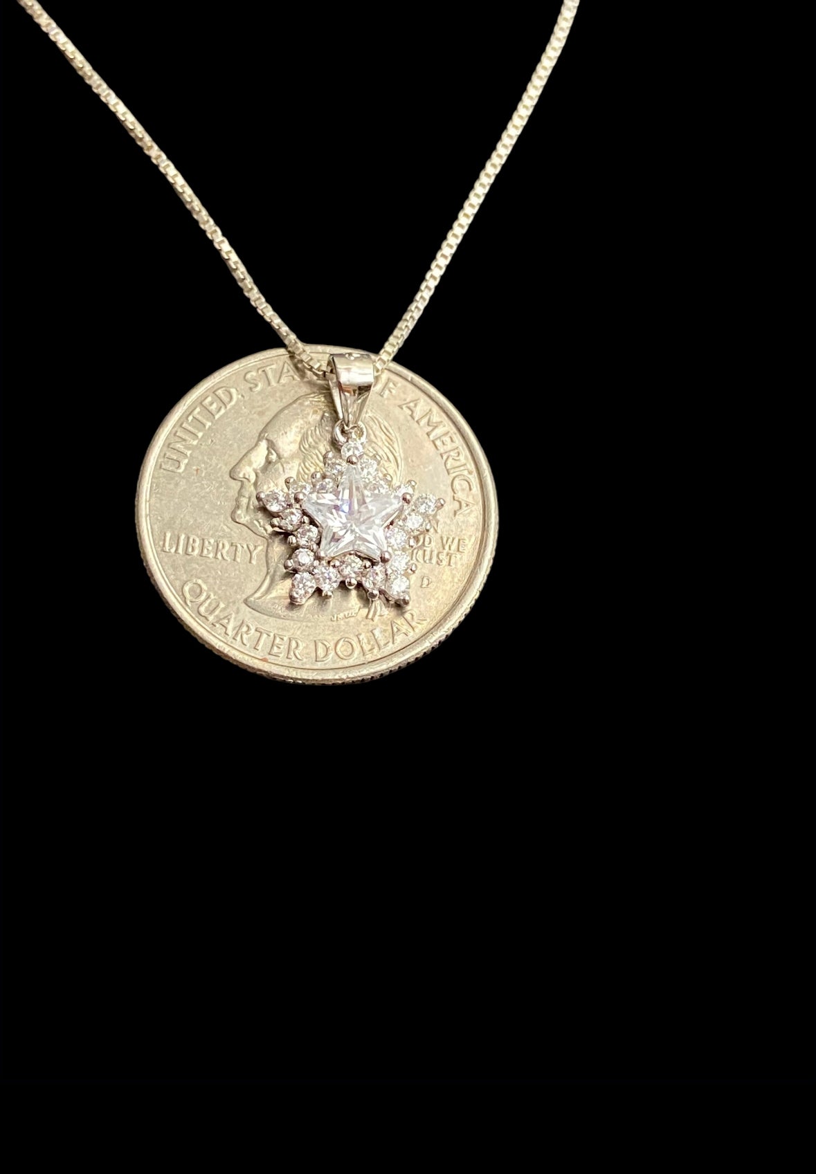 CZ Starburst Necklace