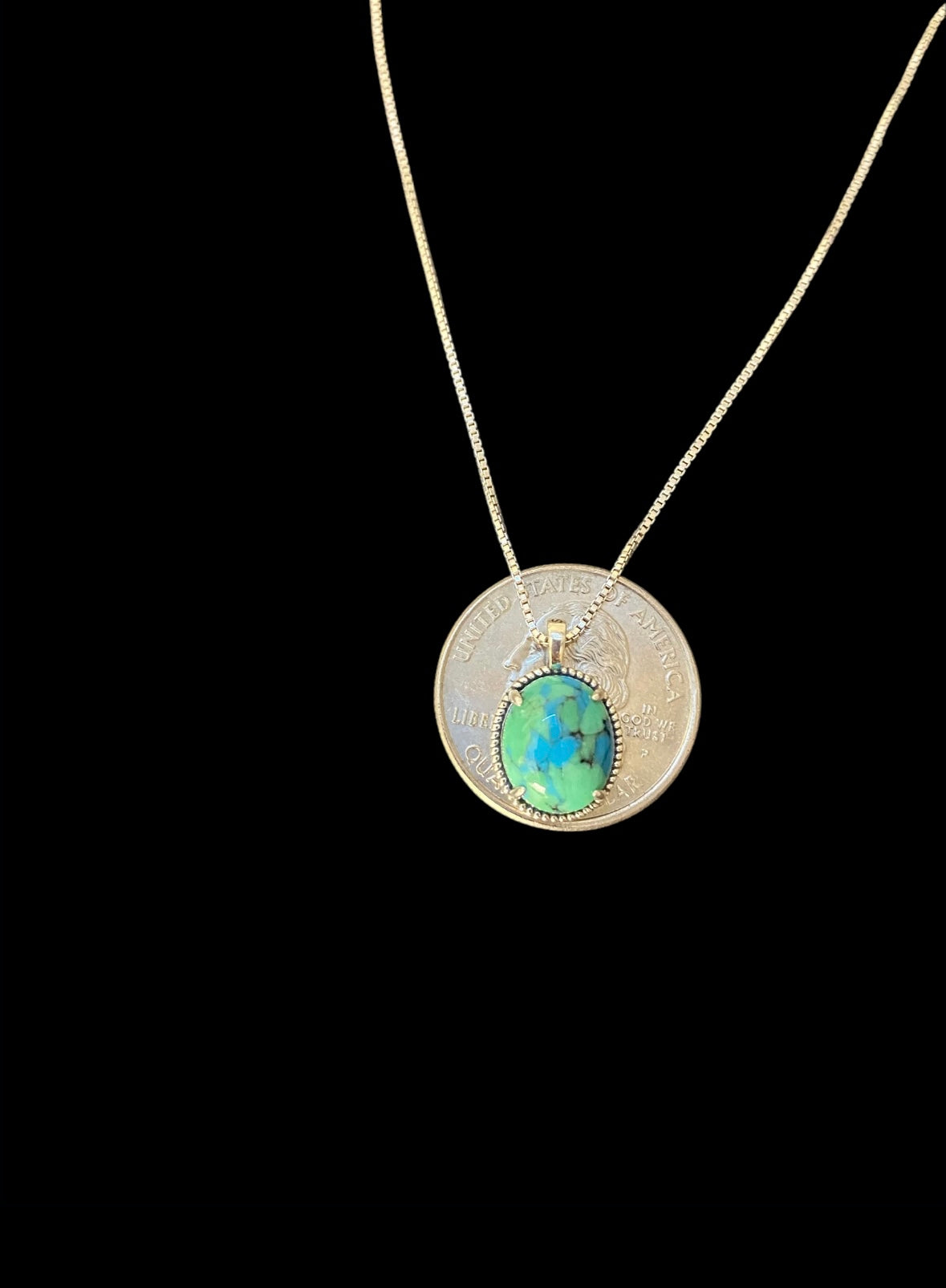 Minimalist Turquoise Necklace
