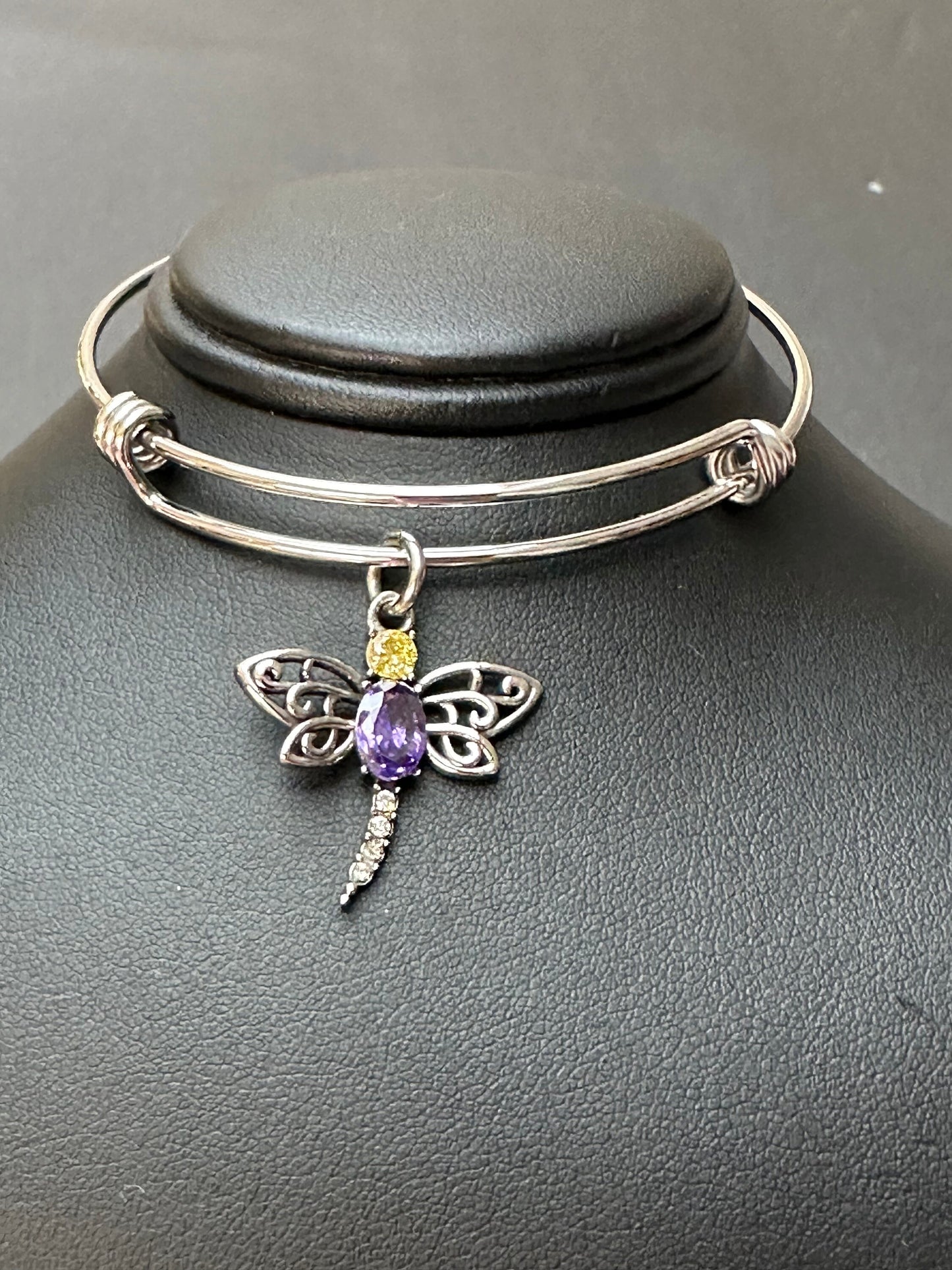 Dragonfly Bangle Bracelet