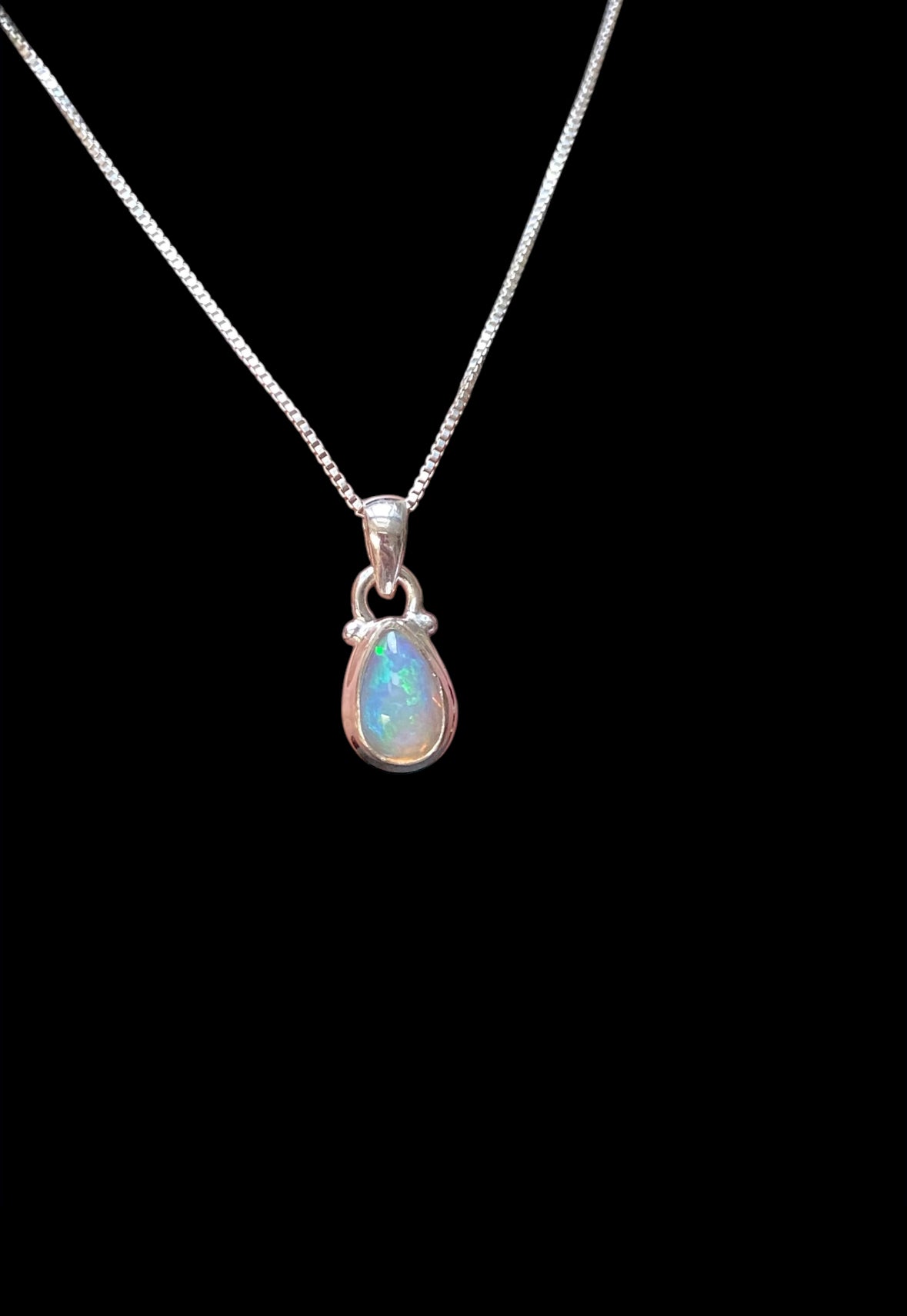 Teardrop Ethiopian Opal Necklace