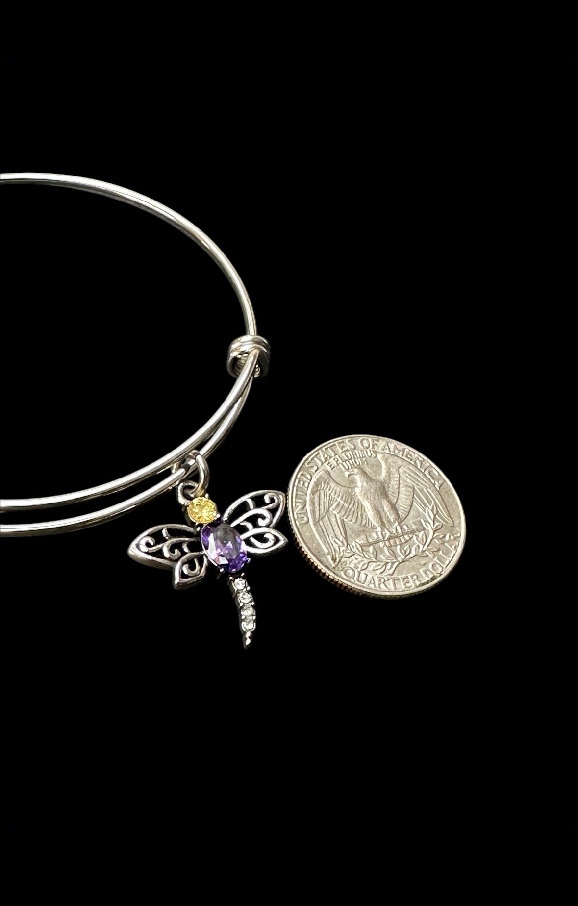 Dragonfly Bangle Bracelet