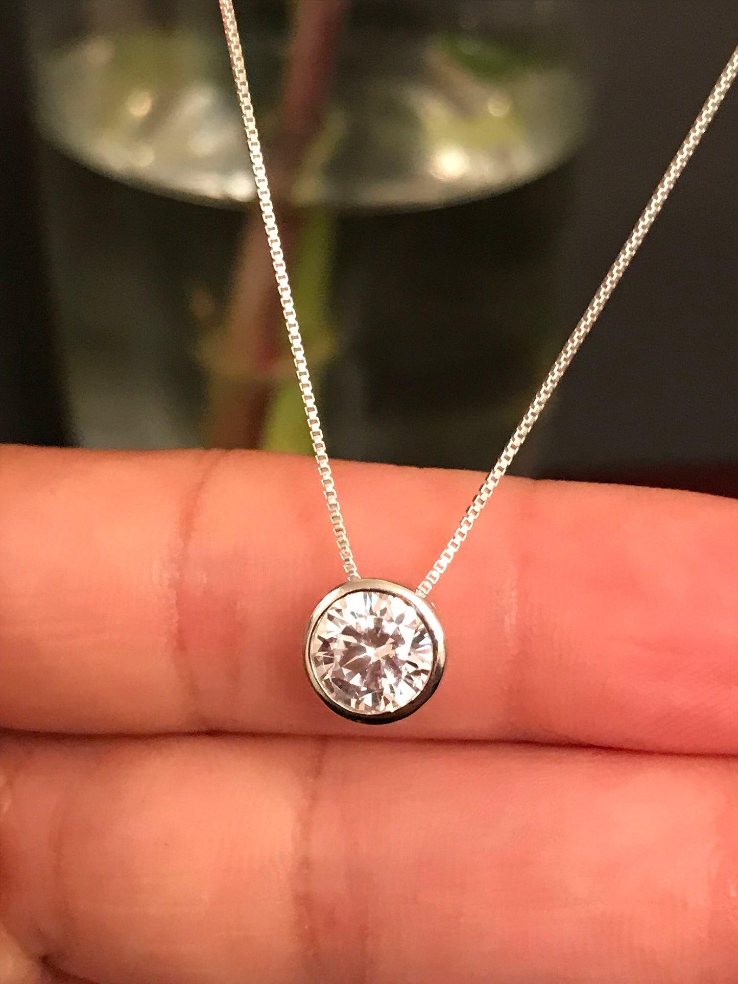 CZ Floating Necklace