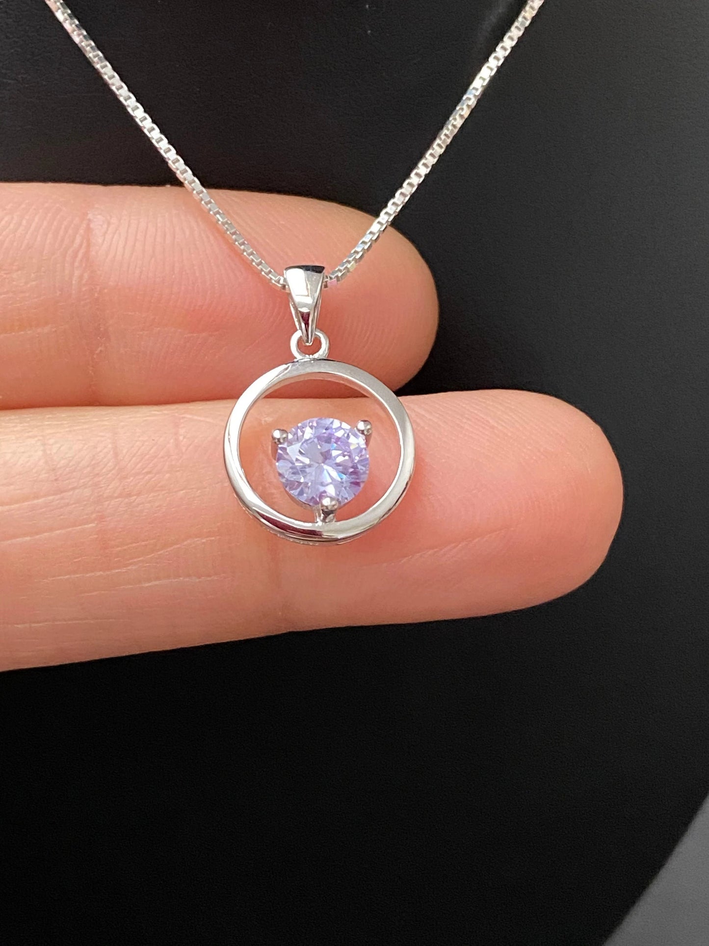 Alexandrite CZ Necklace