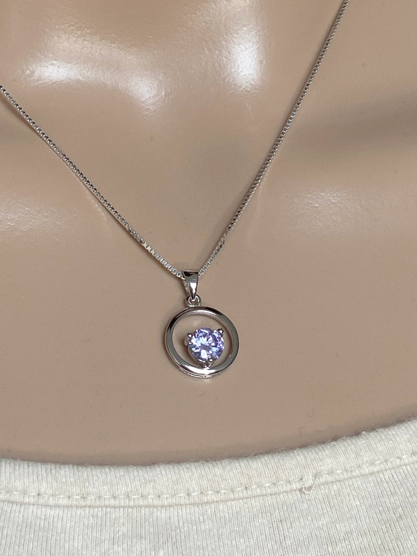 Alexandrite CZ Necklace