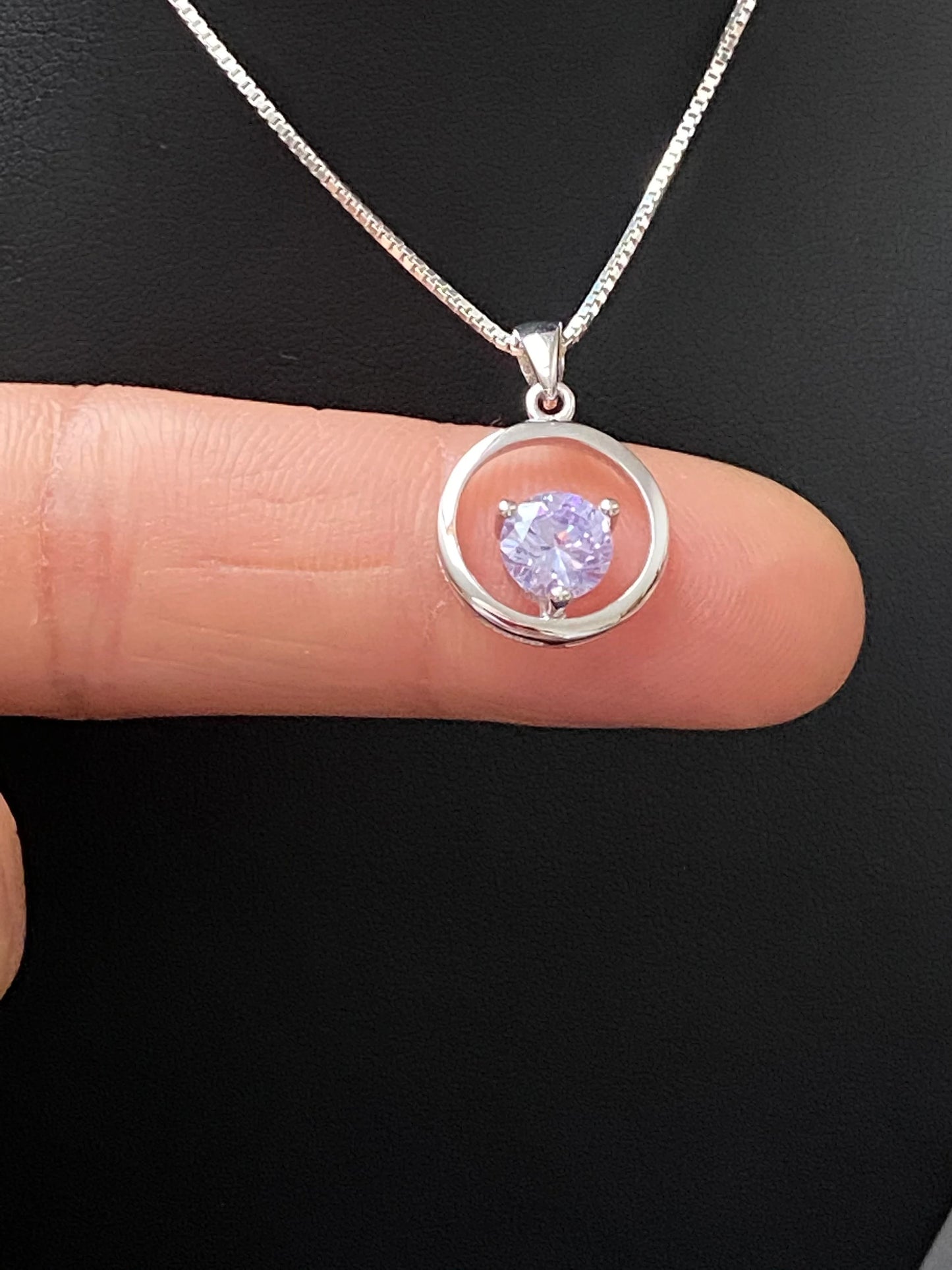 Alexandrite CZ Necklace