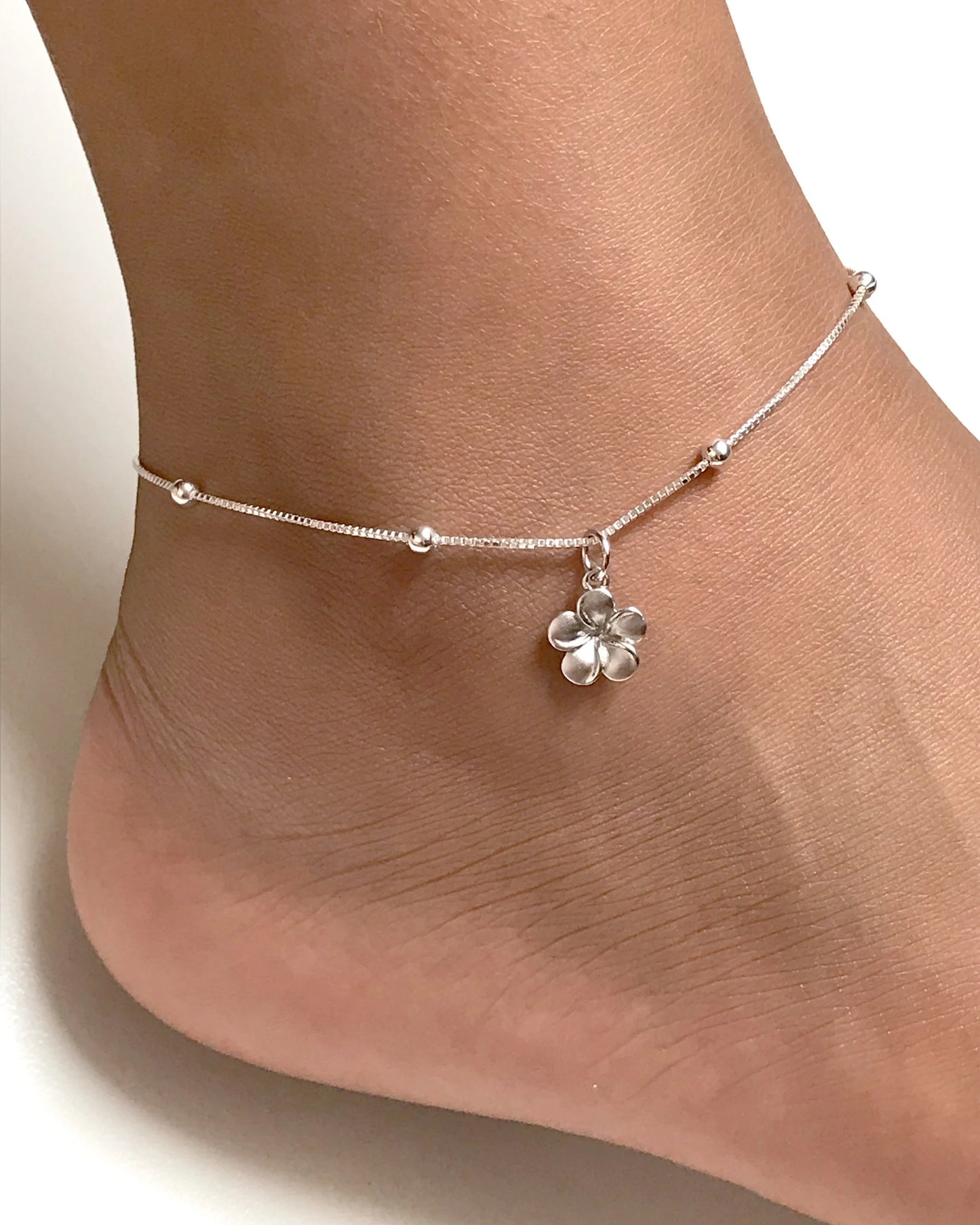 Plumeria Anklet