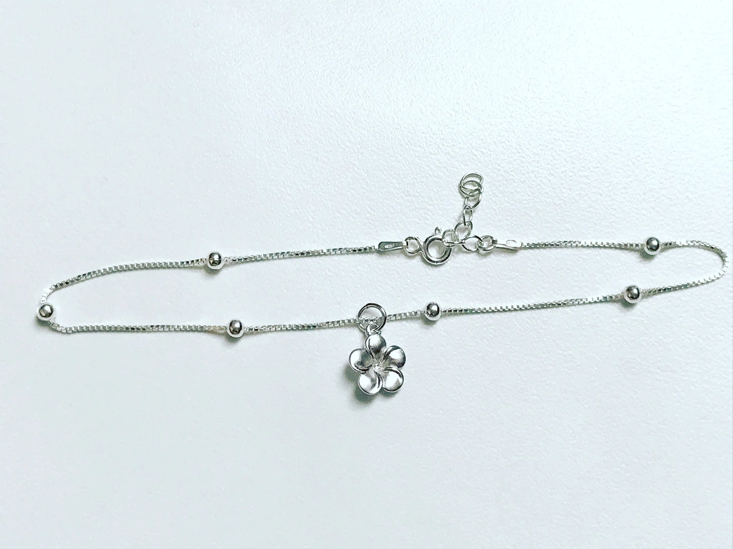 Plumeria Anklet