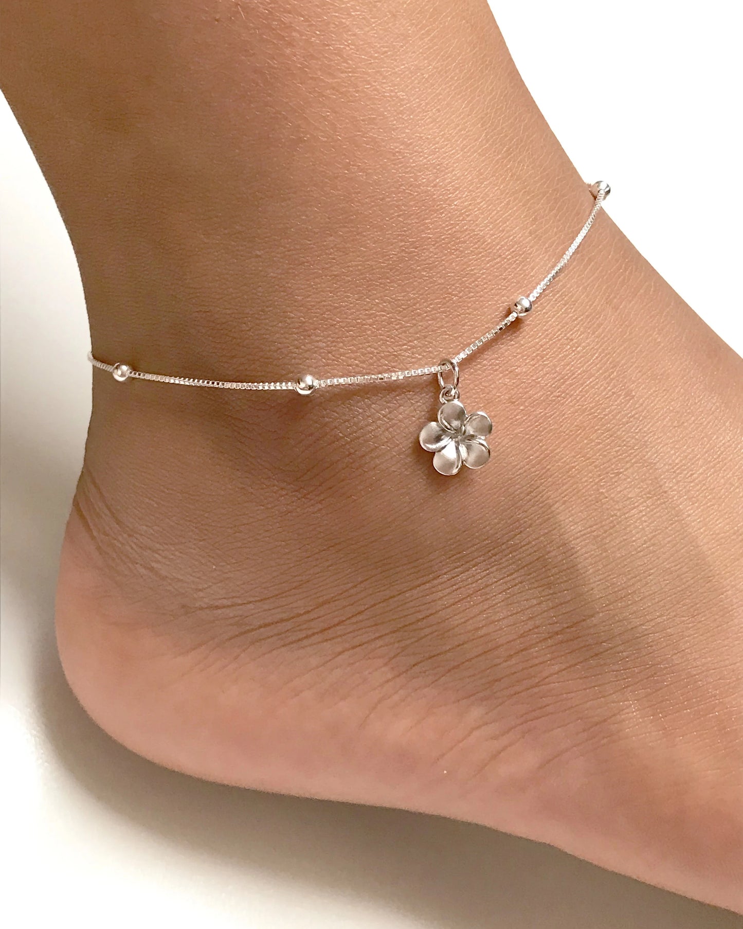 Plumeria Anklet