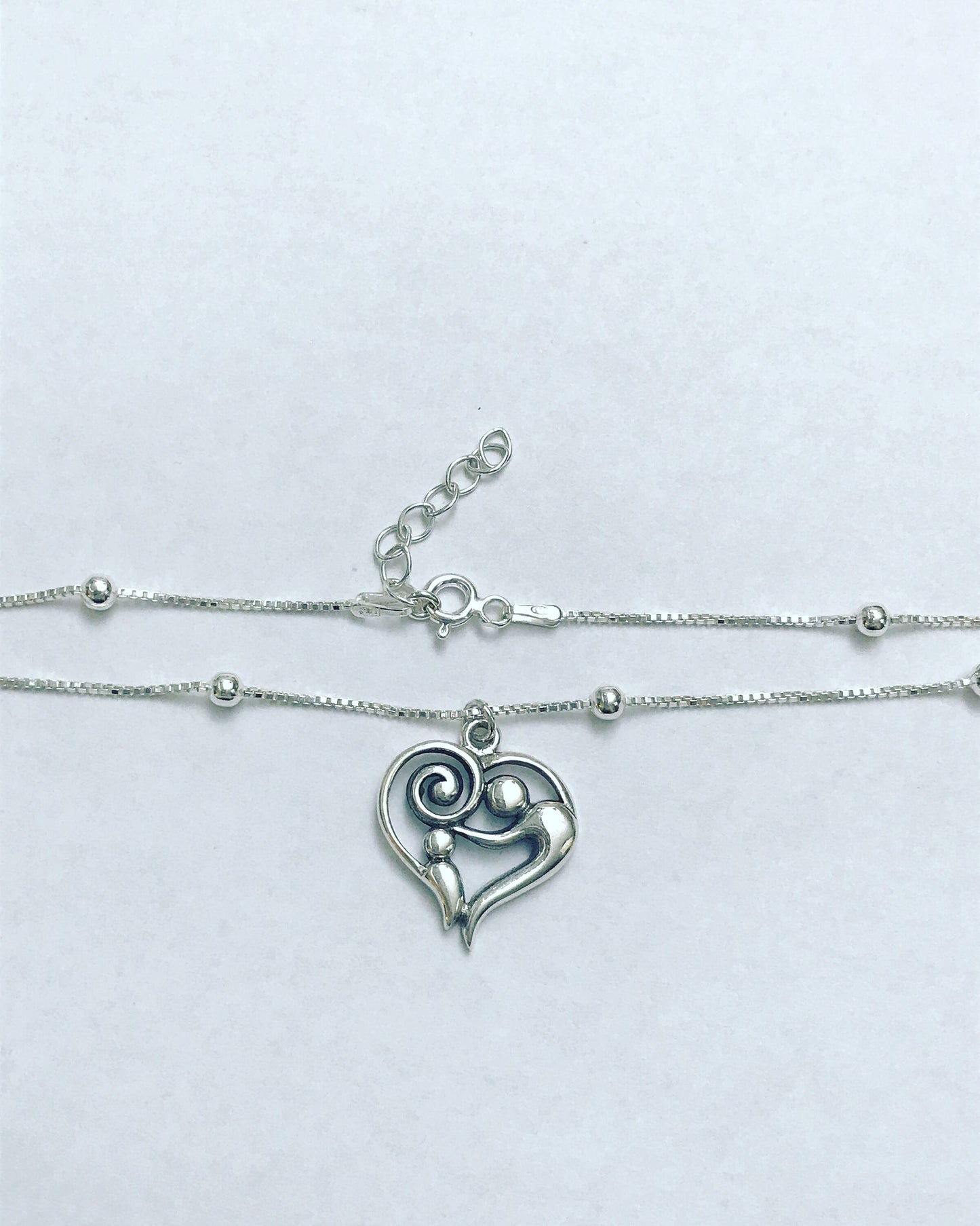 Mother And Child Heart Anklet