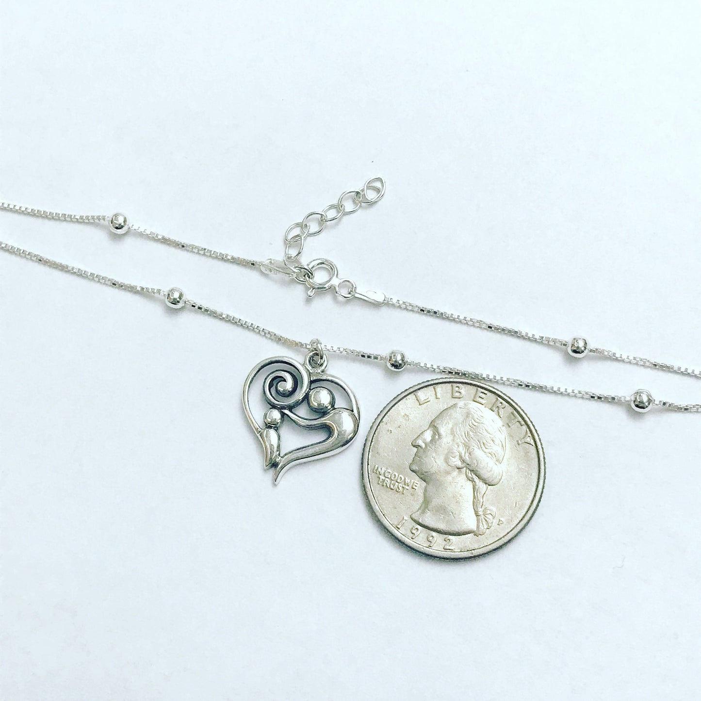 Mother And Child Heart Anklet