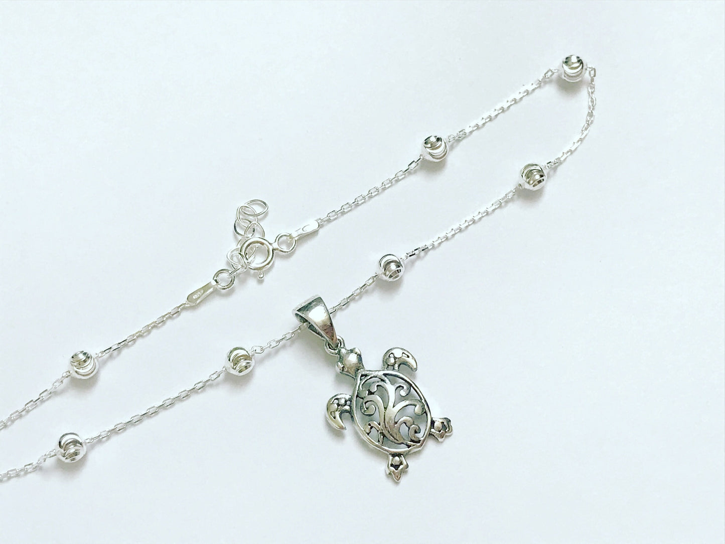 Filigree Turtle Anklet