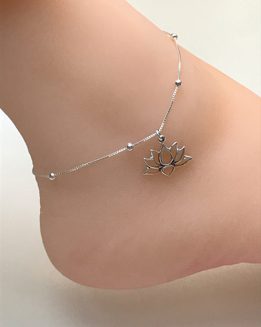 Lotus Flower Anklet