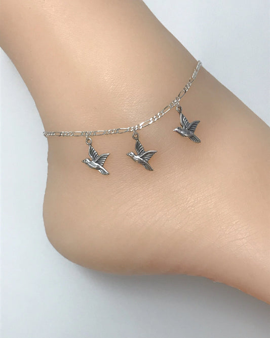 Three Little Birds Anklet