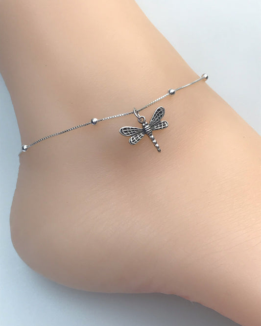 Dainty Dragonfly Anklet