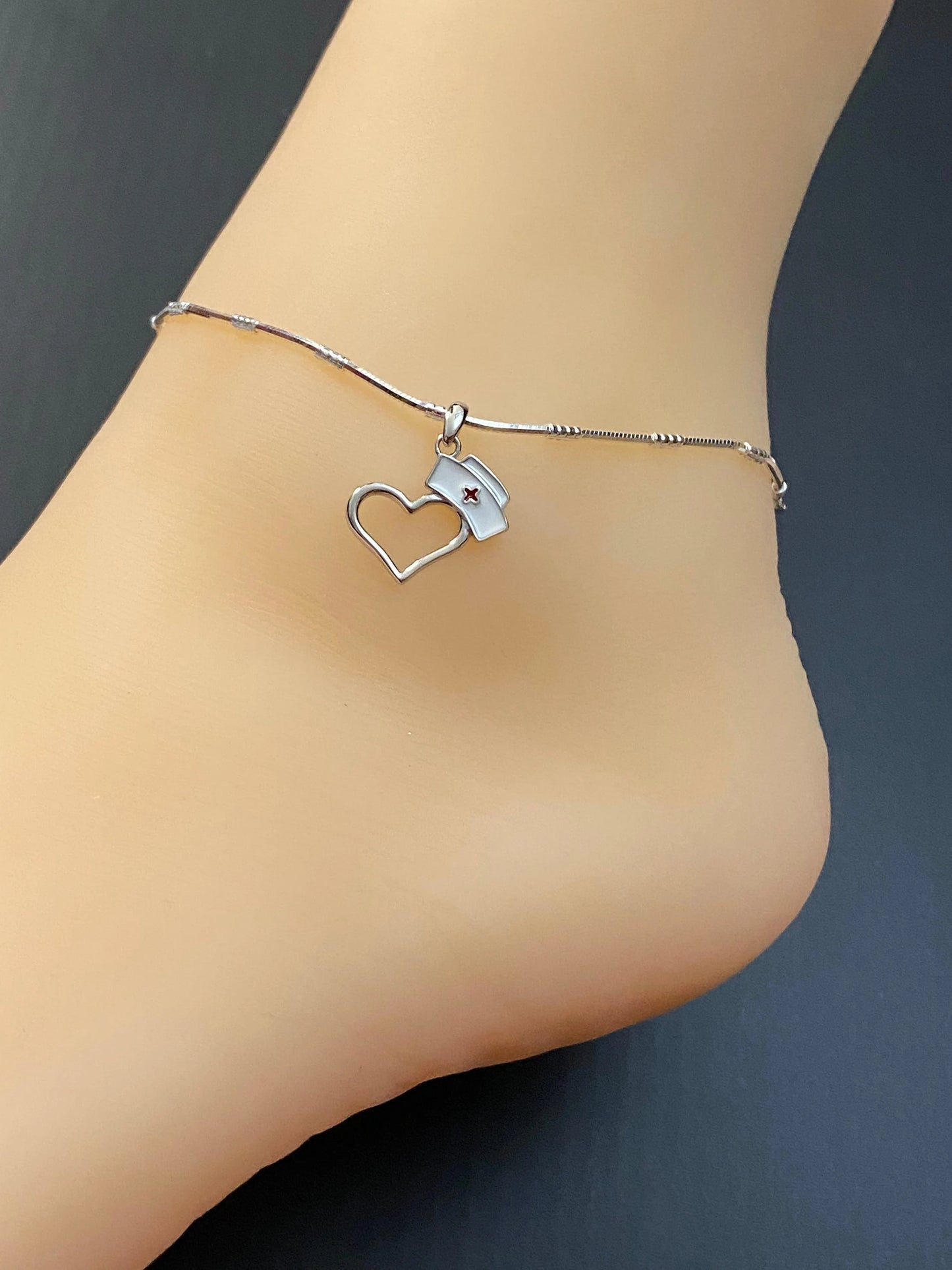 Nurse Hat Charm Anklet
