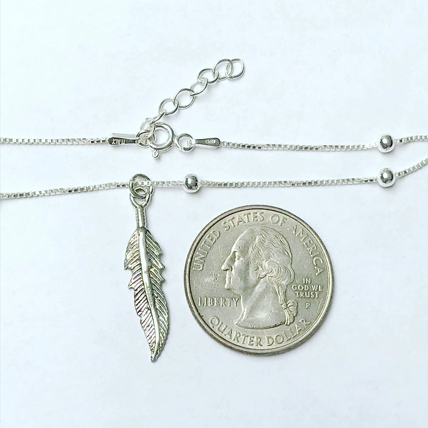Feather and White Opal Starburst Anklet