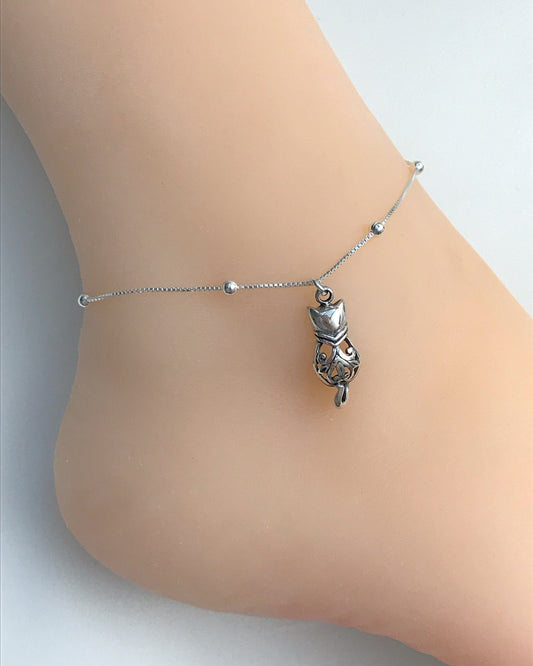 Filigree Cat Anklet