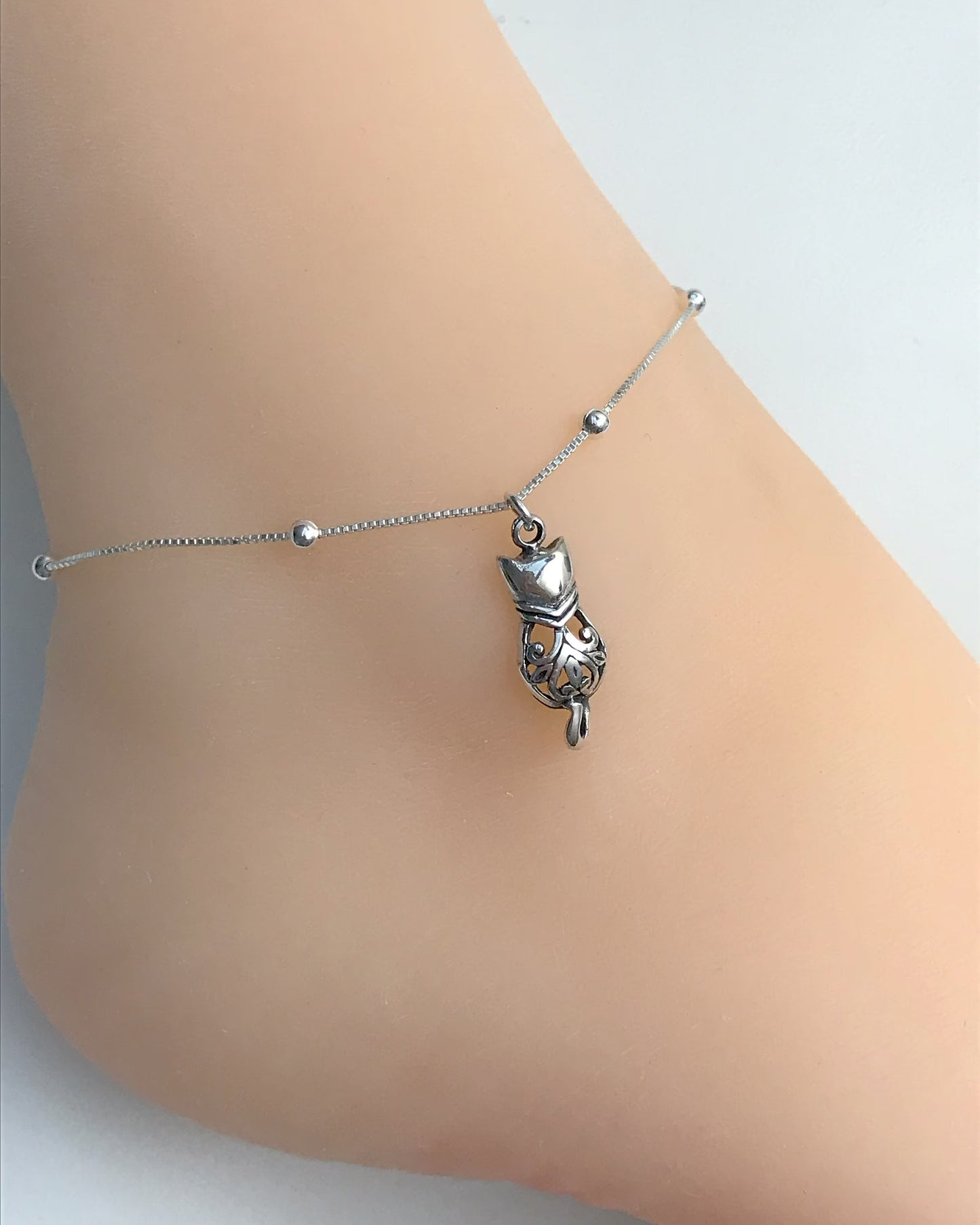 Filigree Cat Anklet