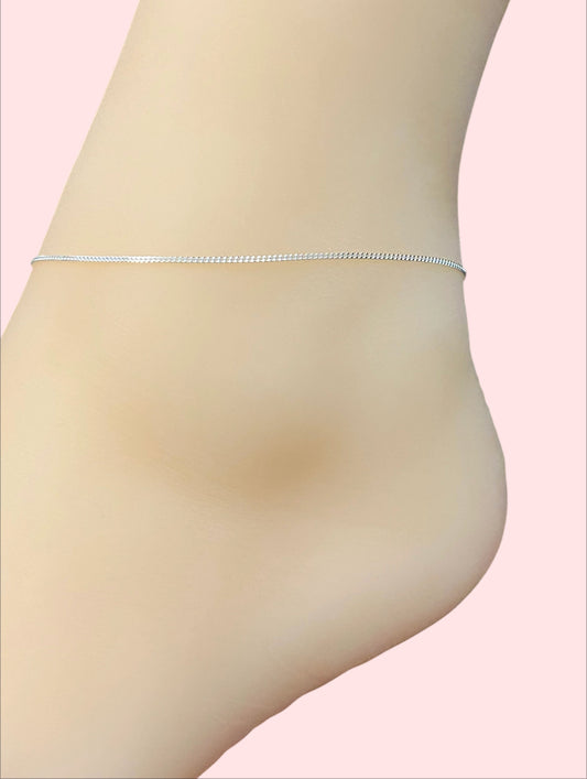 Dainty Curb Chain Anklet