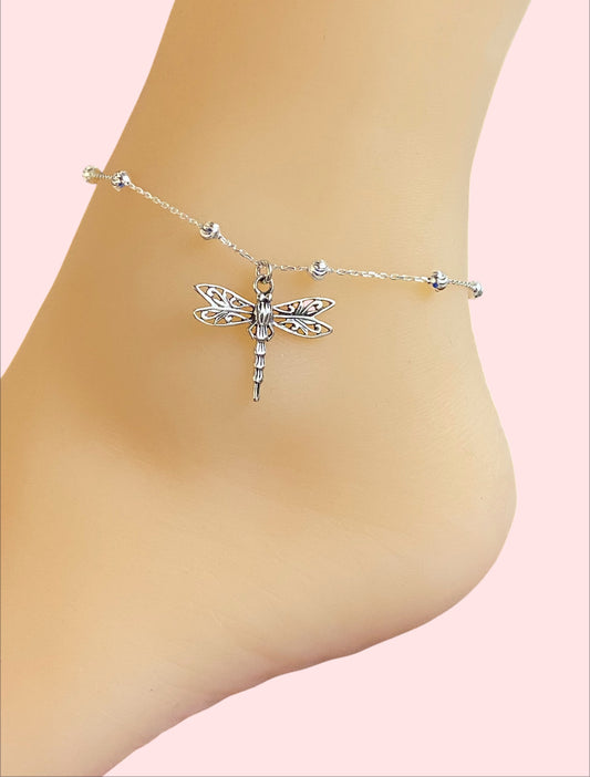 Filigree Dragonfly Anklet