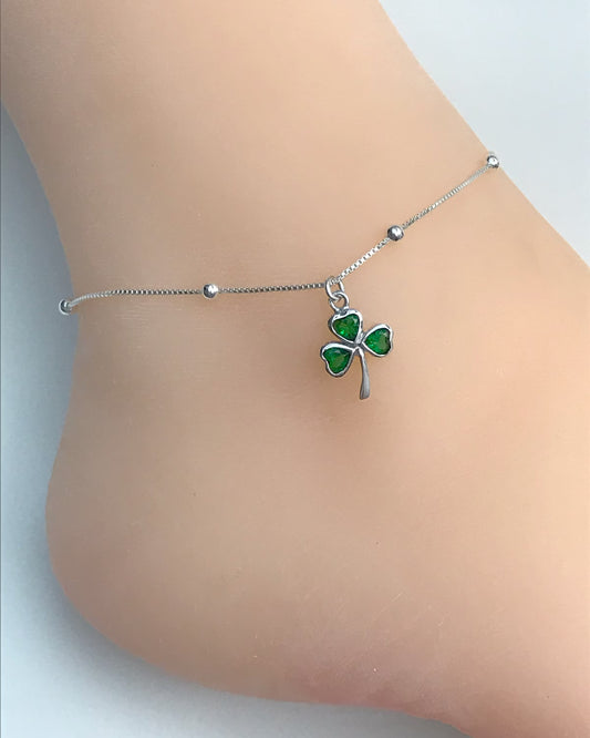 Shamrock Anklet