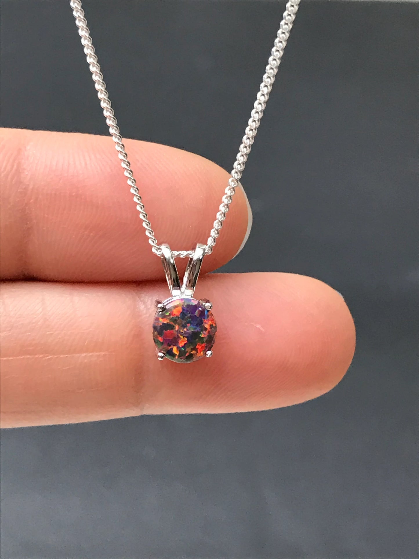 Black Opal Necklace