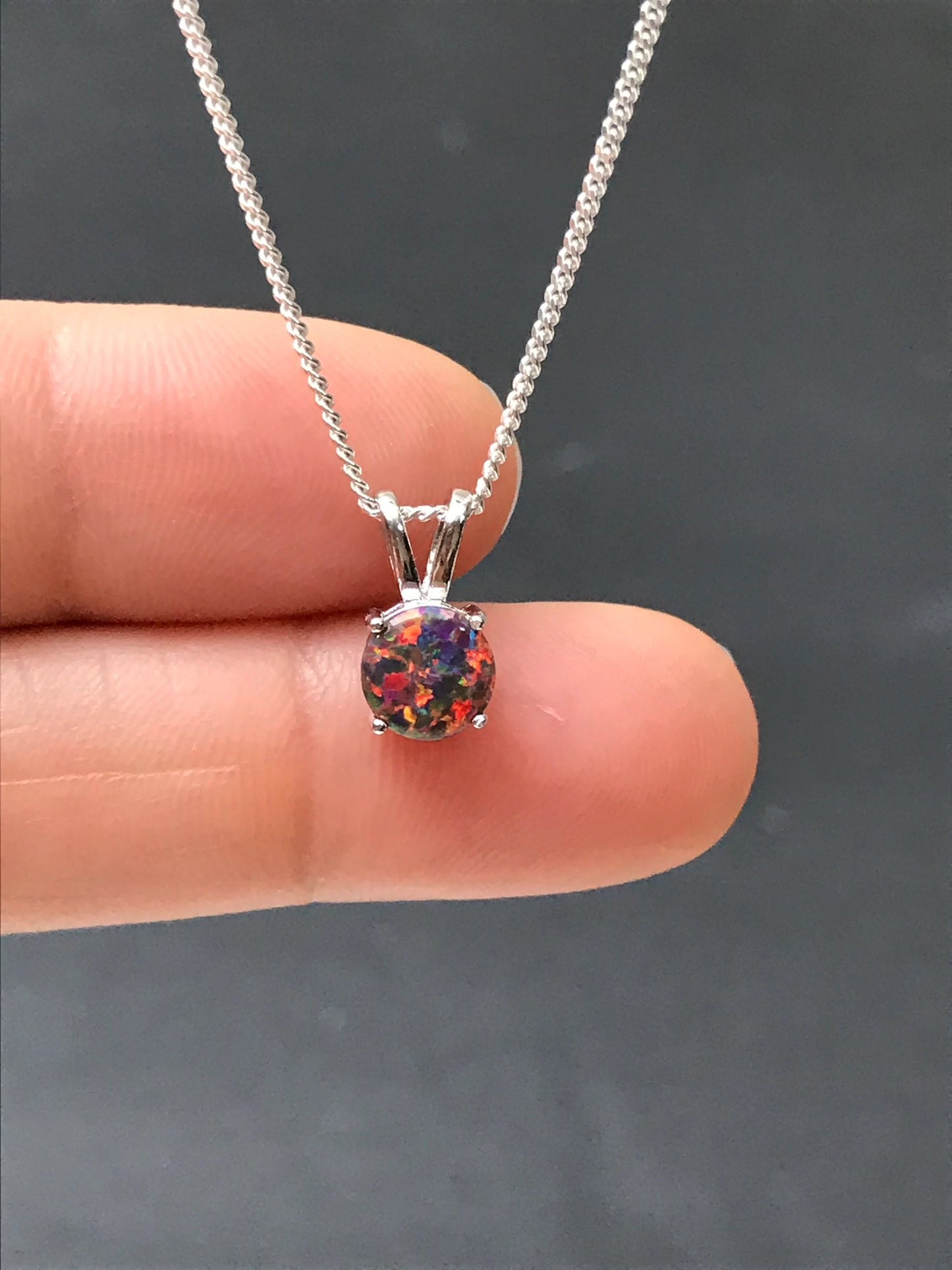 Black Opal Necklace