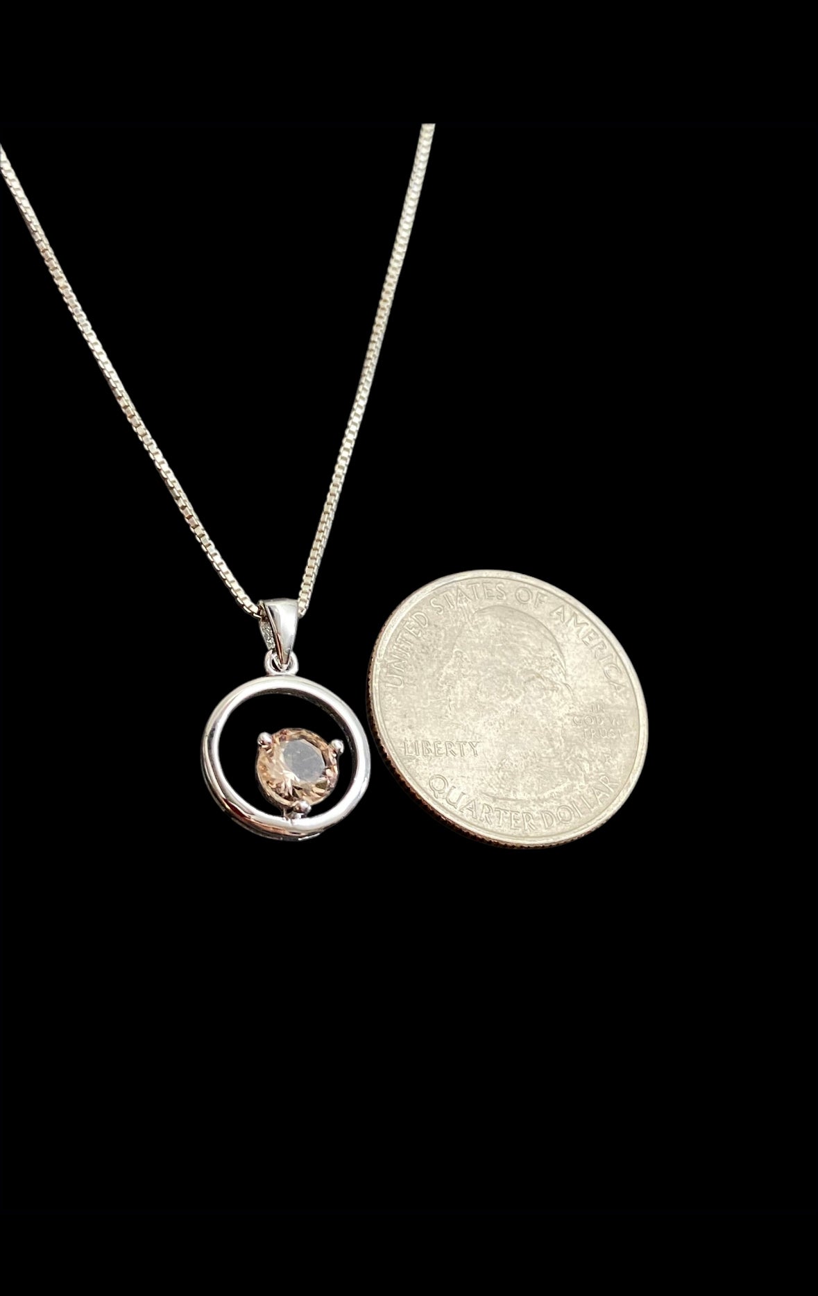 Morganite CZ Necklace