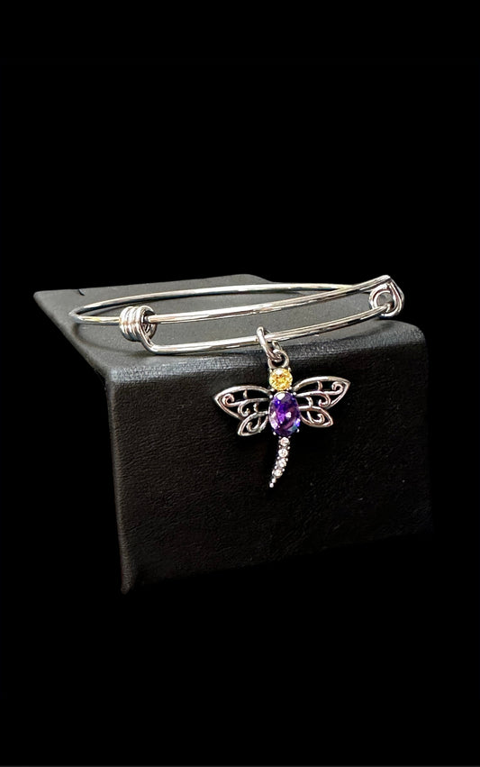 Dragonfly Bangle Bracelet